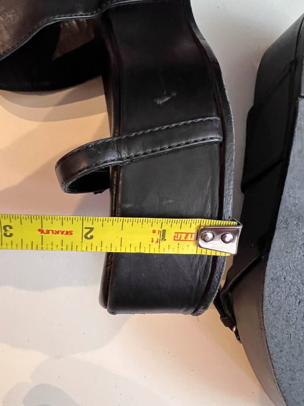 Ann Demeulemeester Black wedge platform sandals 37.5 - Picture 12 of 15